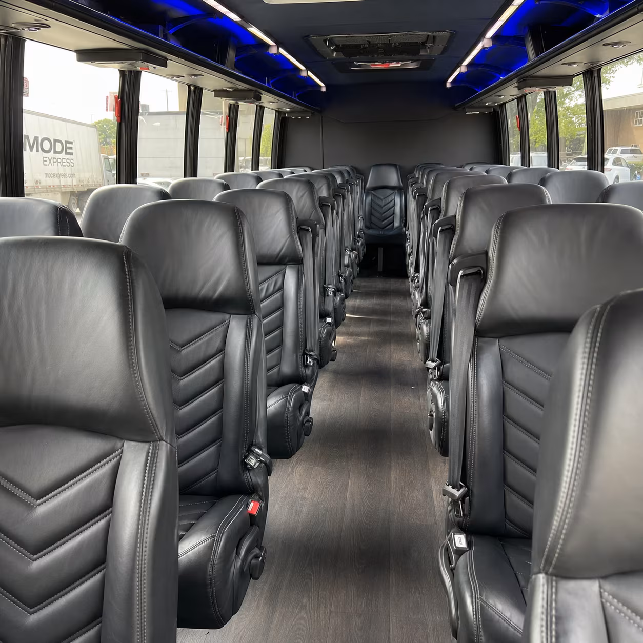 25 passenger minibus inside