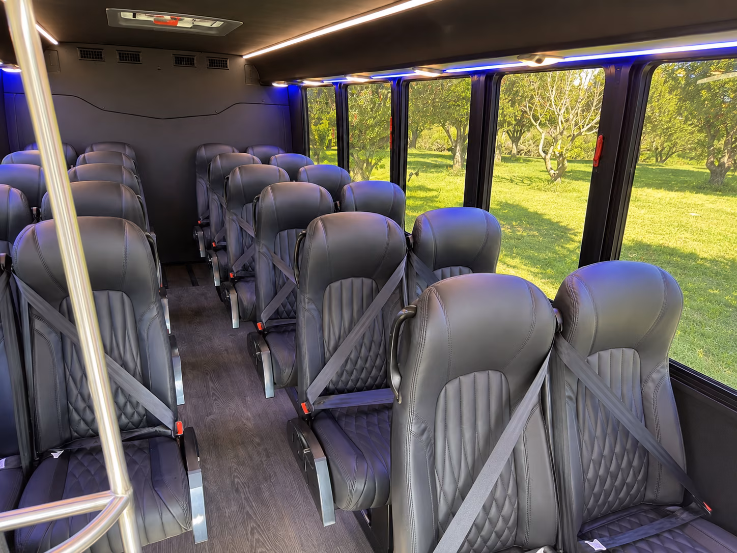 south jordan 18 passenger minibus interior