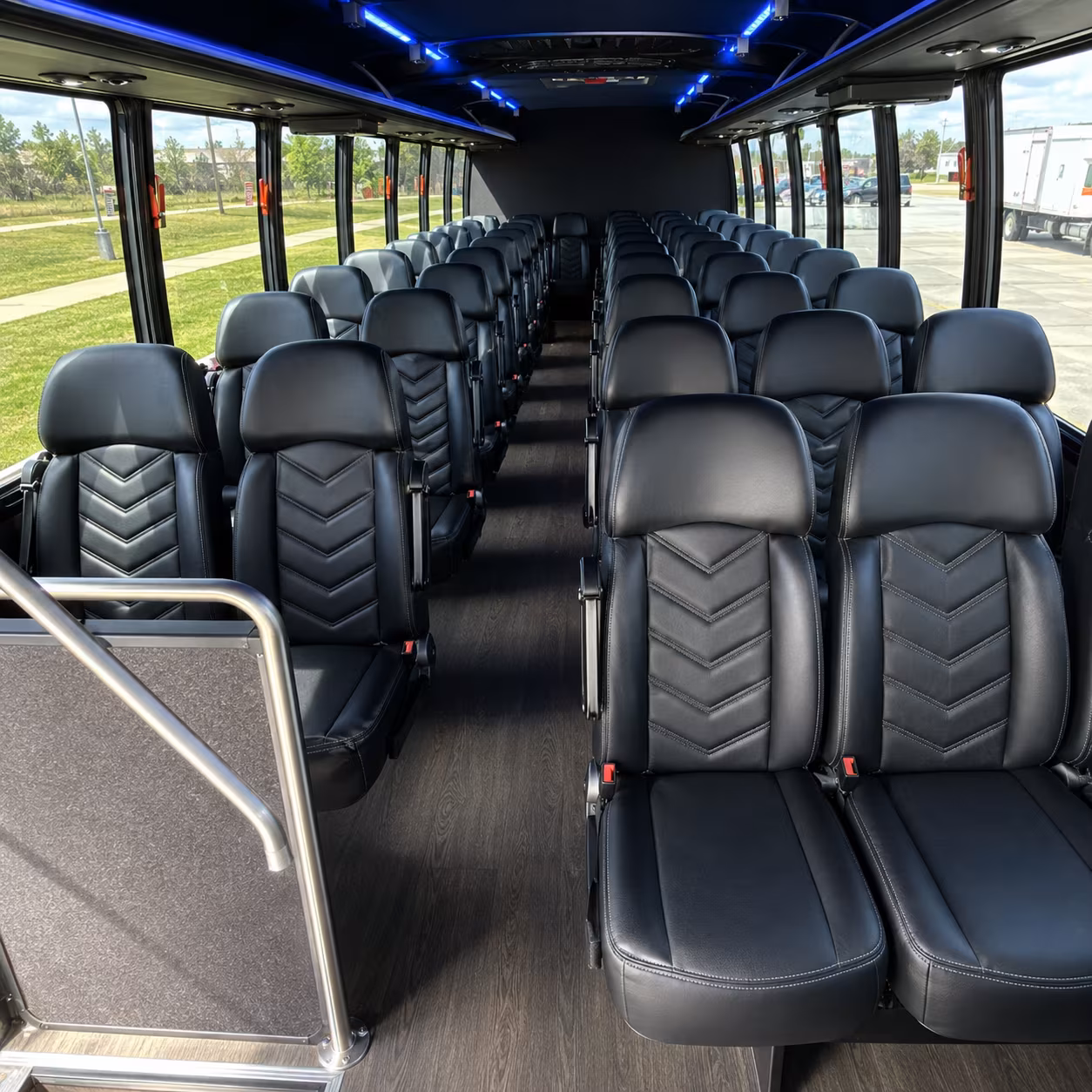south jordan 28 passenger minibus interior