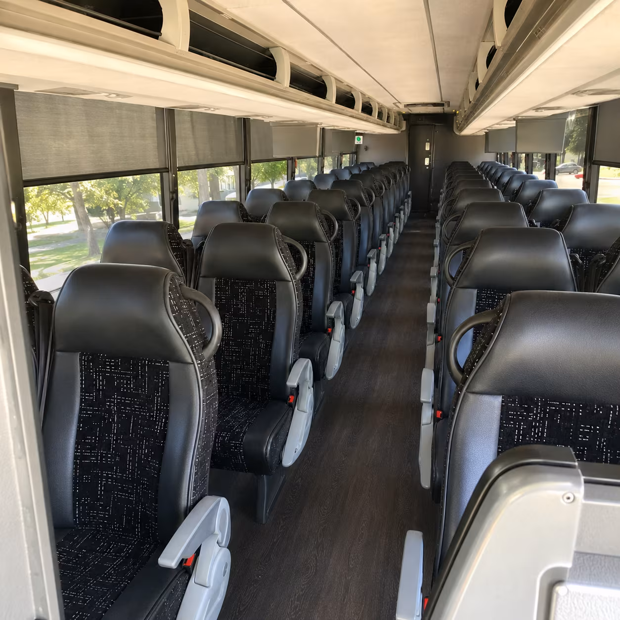 south jordan 56 passenger charter bus interior