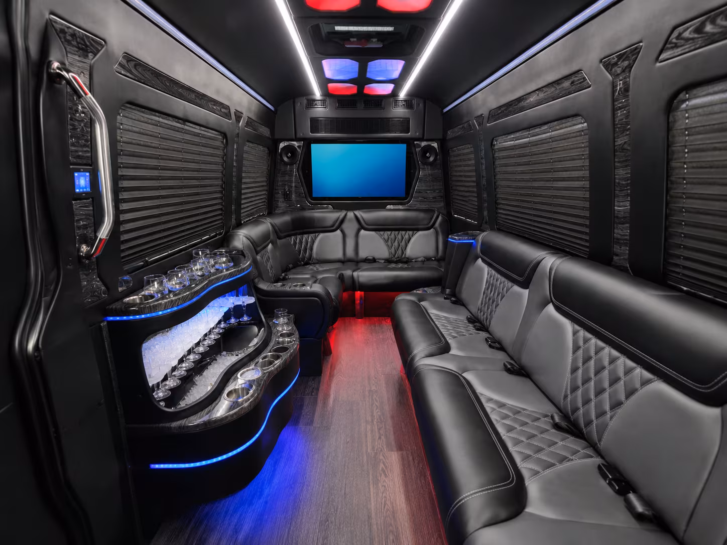 south jordan sprinter limousine inside