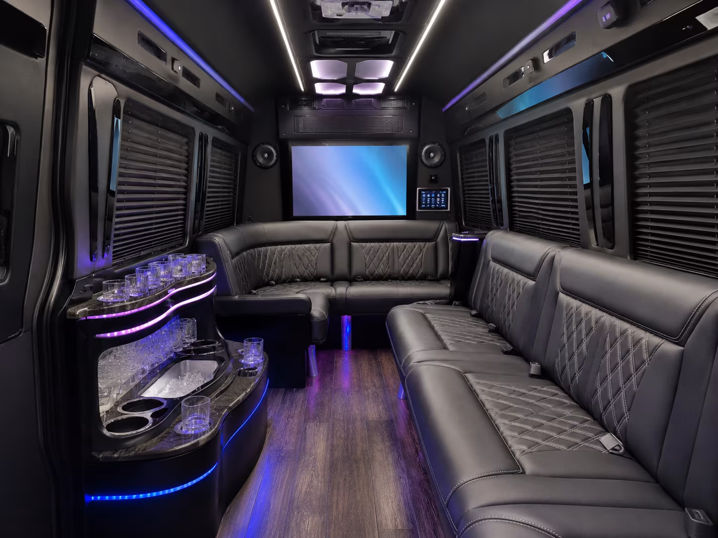 south jordan sprinter limousine interior